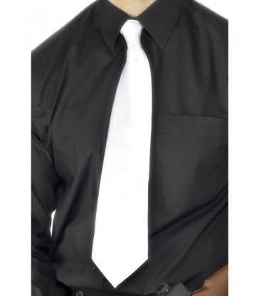 Deluxe White Gangster Tie