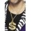 Dollar Sign Medallion, Gold
