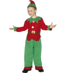 Elf Costume, Red & Green