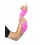80s Fingerless Lace Gloves, Neon Pink