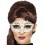 Embroidered Lace Filigree Eyemask, White