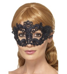 Embroidered Lace Filigree Floral Eyemask