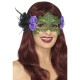 Embroidered Lace Filigree Witch Eyemask