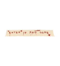 Enter If You Dare Bloody Banner Decoration