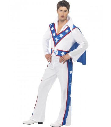 Evel Knievel Costume, White