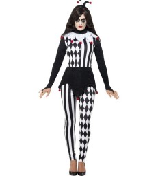 Female Jester Costume, Black