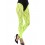 80s Lace Leggings, Neon Green