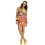 Fever 70s Flower Power Costume, Multi-Coloured