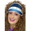 80s Light Up Visor, Blue