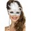 Baroque Fantasy Eyemask, Silver