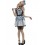 Fever Broken Doll Annie Costume, Blue
