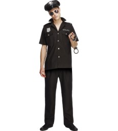 Fever Cop Costume, Black