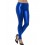 80s Metallic Disco Leggings, Blue