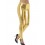 80s Metallic Disco Leggings, Gold