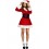 Fever Hooded Santa Costume, Red