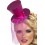Fever Mini Top Hat on Headband, Hot Pink