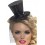 Fever Mini Top Hat on Headband, Black