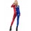 Fever Miss Jester Whiplash Costume, Red & Blue