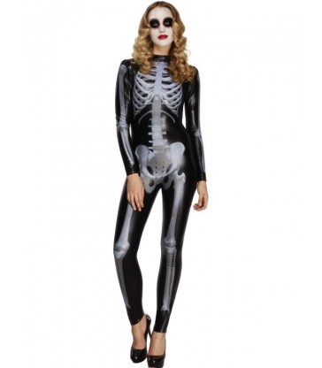 Fever Miss Whiplash Skeleton Costume2
