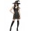 Fever Moon & Stars Witch Costume, Black & Gold