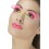 80s Polka Dot Eyelashes, Neon Pink