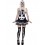 Fever Skeleton Costume, Black