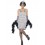 Flapper Costume, Silver