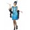 Flirty Flapper Costume, Teal