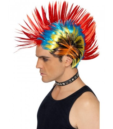 80s Street Punk Wig, Mohawk