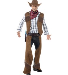 Fringe Cowboy Costume, Brown