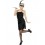 Deluxe Fringe Flapper Costume, Black