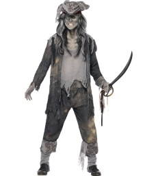 Ghost Ship Ghoul Costume, Grey