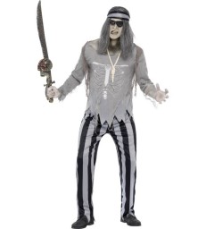 Ghost Ship Pirate Shipmate Costume, Grey