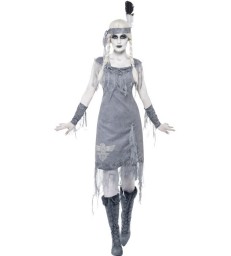 Ghost Town Indian Style Princess Costume, Grey