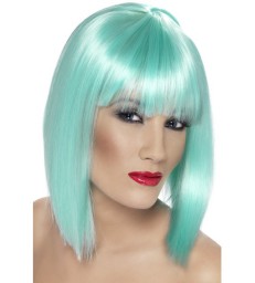 Glam Wig, Neon Aqua