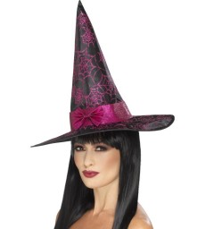 Glitter Cobweb Witch Hat