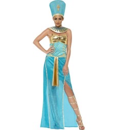 Goddess Nefertiti Costume, Blue