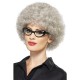 Granny Perm Wig, Grey