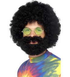 Groovy Dude Afro Wig and Beard