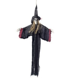 Hanging Witch Skeleton Decoration