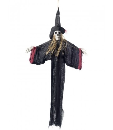 Hanging Witch Skeleton Decoration