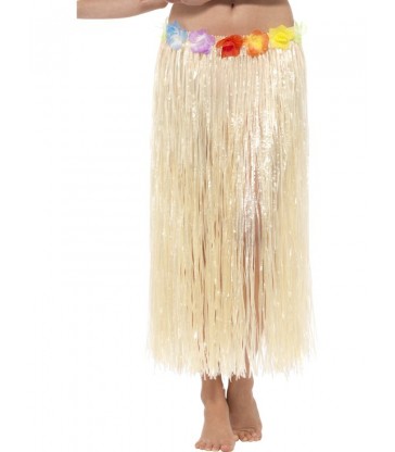Hawaiian Hula Skirt with Flowers