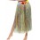 Hawaiian Hula Skirt with Flowers, with Velcro, Mul