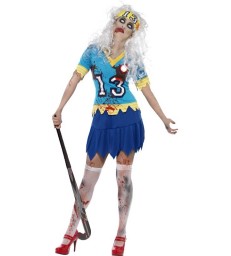 High School Horror Zombie Hockey Player Costume