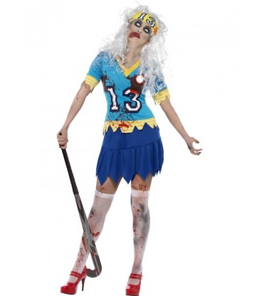 High School Horror Zombie Hockey Player Costume