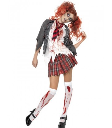 High School Horror Zombie Schoolgirl Costume