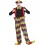 Hooped Clown Costume, Multi-Coloured