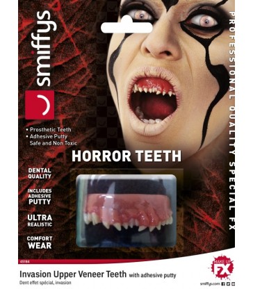 Horror Teeth, Invasion, with Upper Veneer Teeth