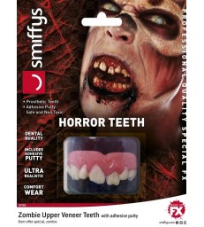 Horror Teeth, Zombie, with Upper Veneer Teeth