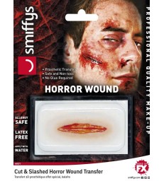 Horror Wound Transfer, Cut & Slashed Wound